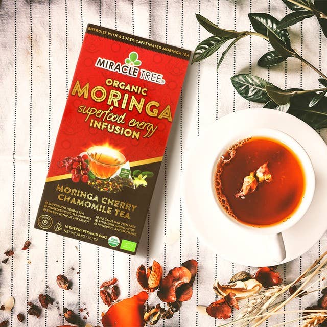 Miracle Tree - Wholesale Health/Detox Tea - Moringa Energy Tea: Cherry Chamomile12