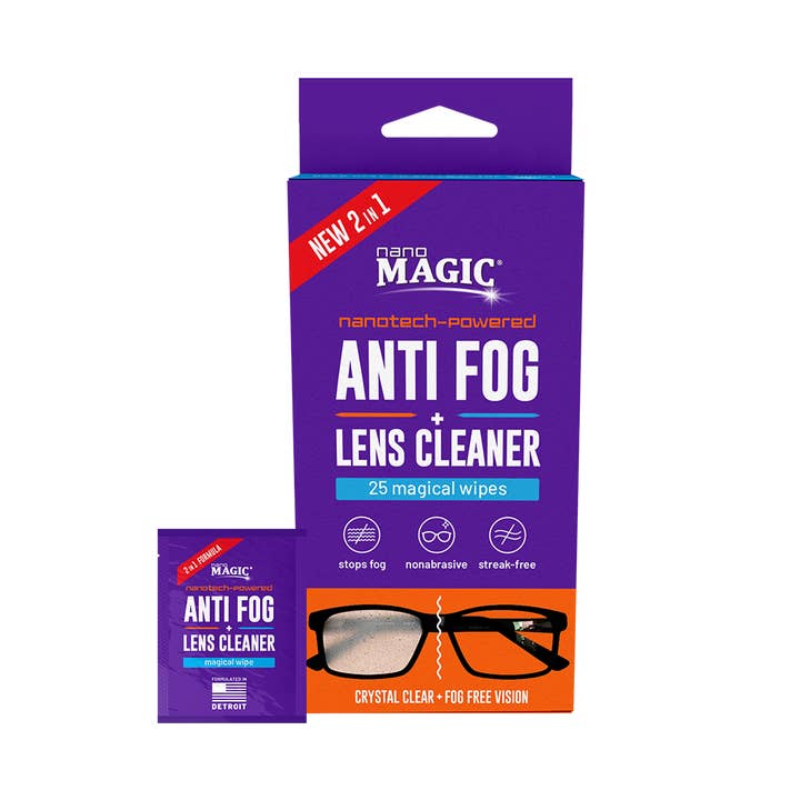 Nano Magic 2in1 Anti Tåge+Lens Cleaner 25 Pack Wipes for engroshandel hos Nano Magic