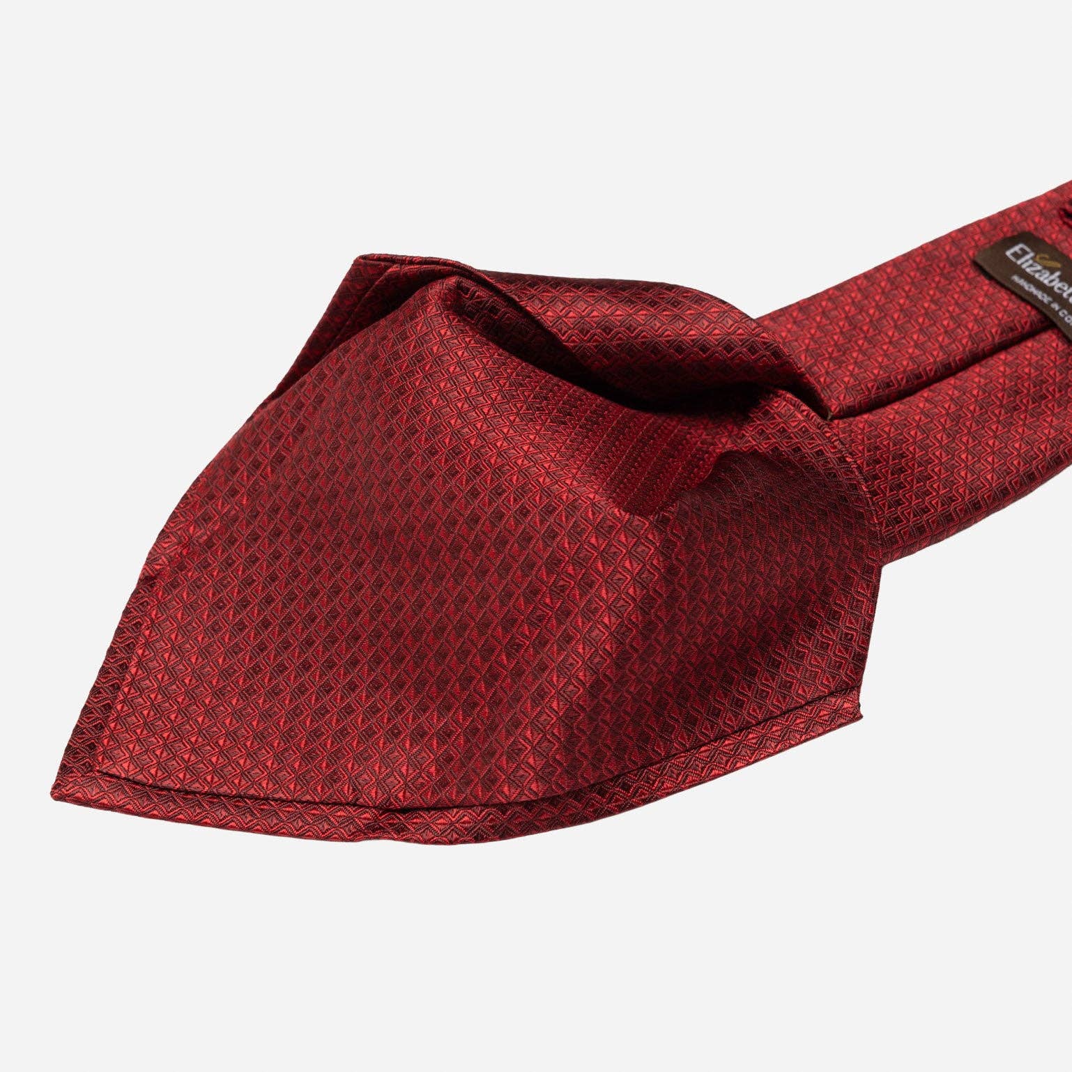 Elizabetta Made in Italy USA – wholesale Necktie – Men’s – Brunelli - Silk Jacquard Tie - Ruby Red3