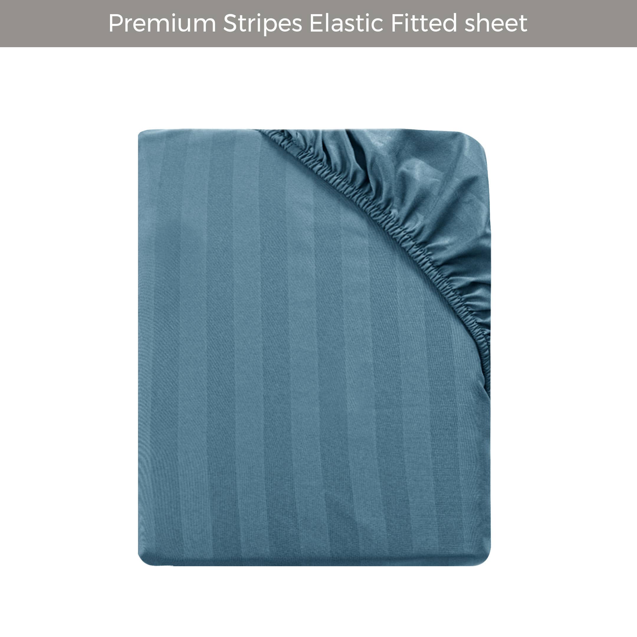 Cotton Passion - Wholesale Fitted Sheet - Satin Stripe Deep Pocket Fitted Sheets Deep Up to 25cm34