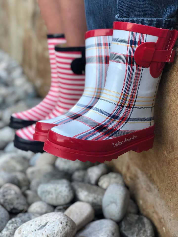 Kristian Alexandre - Wholesale Rain Boots - Kids - Plaid Rain Boot