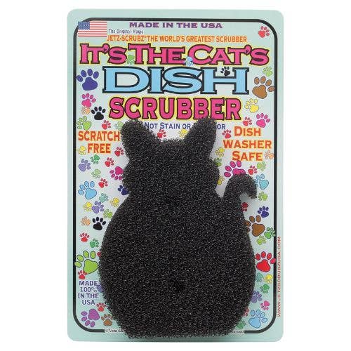 Jetz-Scrubz® Cat Shaped Dish Bowl Scrub Pad for wholesale by Jetz-Scrubz