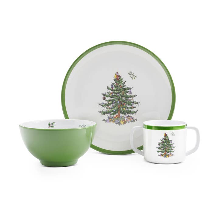 Spode Christmas Tree 3-Piece Set for wholesale by Portmeirion, Spode, Pimpernel, Nacthmann, Wrendale Designs