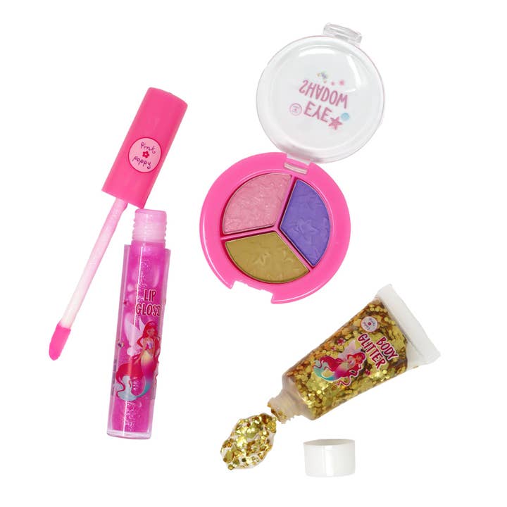 Shimmering Mermaid Cosmetic Set | Pack of 4 for wholesale by Pink Poppy USA