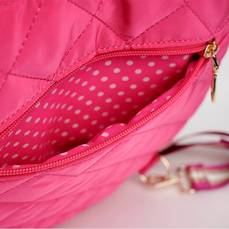 Lemonbella - Wholesale Sports Bag - Unisex - Lemonbella Berry Pink Pickleball Sling Bag CLOSEOUT SALE17