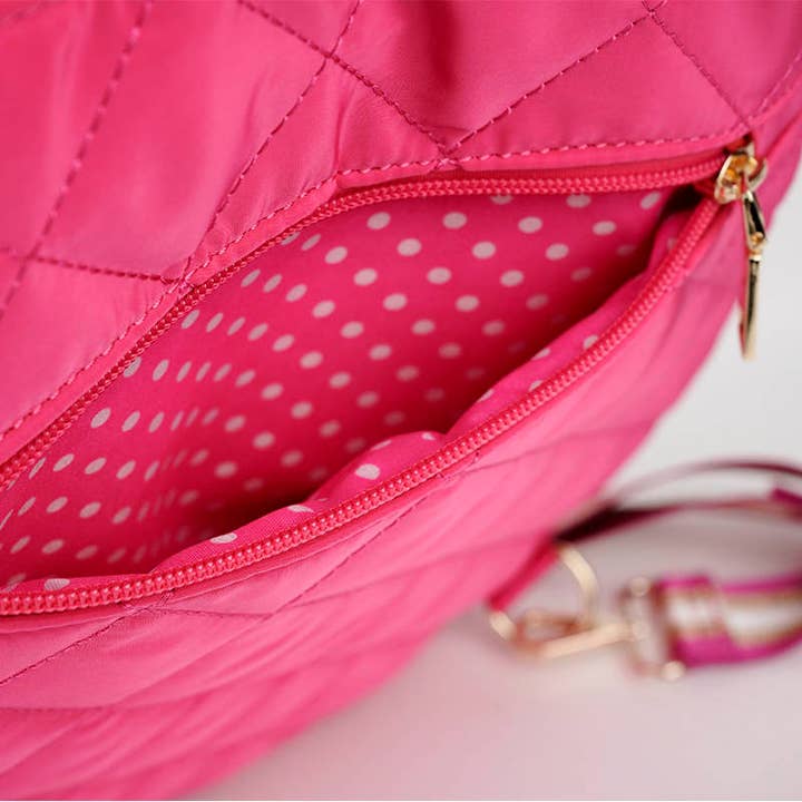 Lemonbella - Wholesale Sports Bag - Unisex - Lemonbella Berry Pink Pickleball Sling Bag CLOSEOUT SALE17