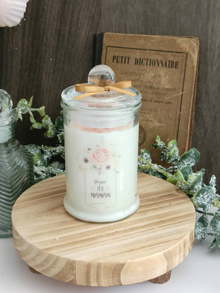 Bougie bijou Bonne fête Maman pour la vente par LNDECO