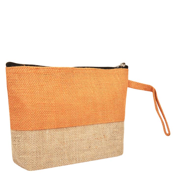 ecojutebags - Wholesale Make-up/cosmetic bag - Pack of 4 Jute Travel Pouches – Burlap Cosmetic Zipper Bags30