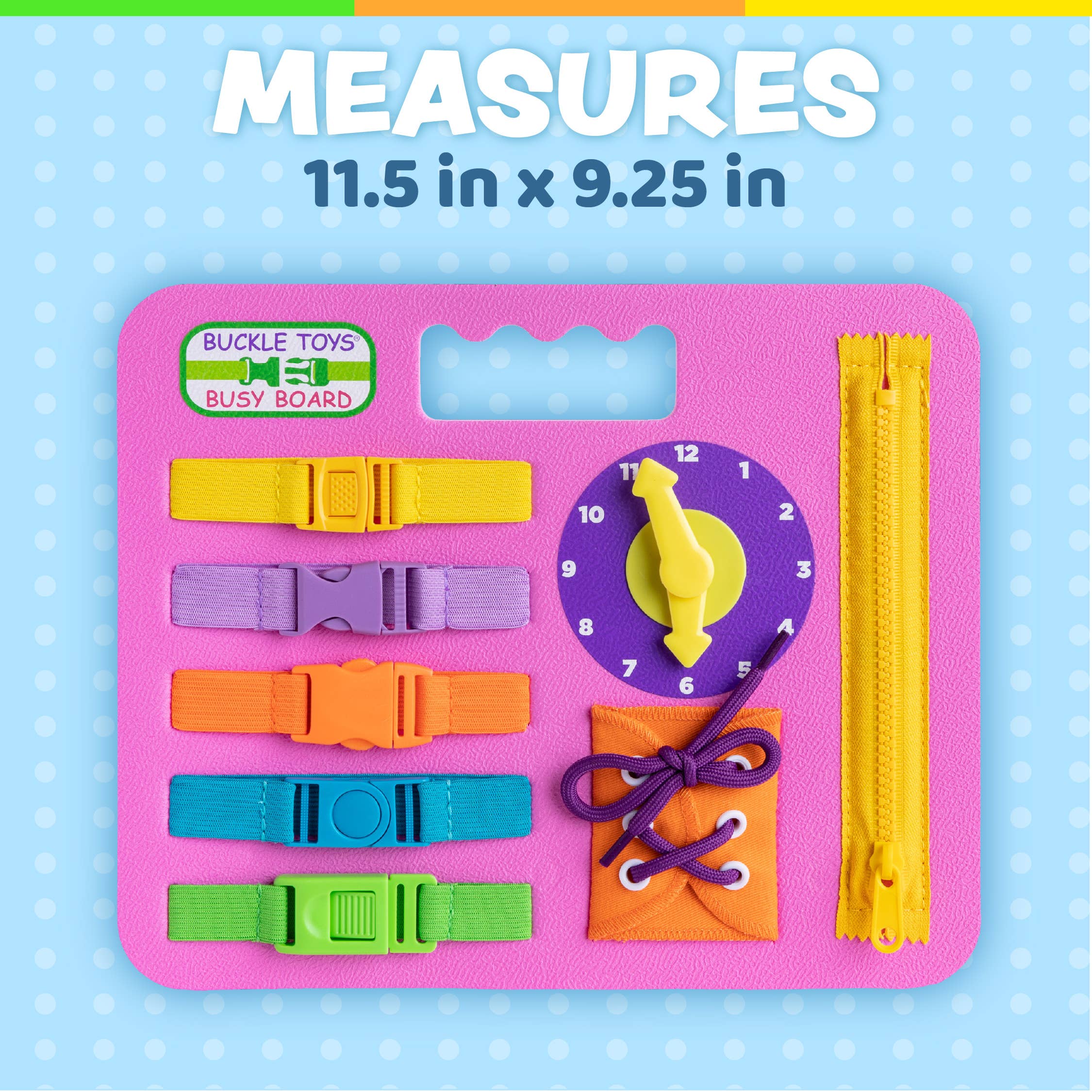 Buckle Toys - Wholesale Toy Set - Kids - Busy Board Pink4