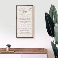 Kendrick Home - Wholesale Sign - Ten Commandments Greenery1