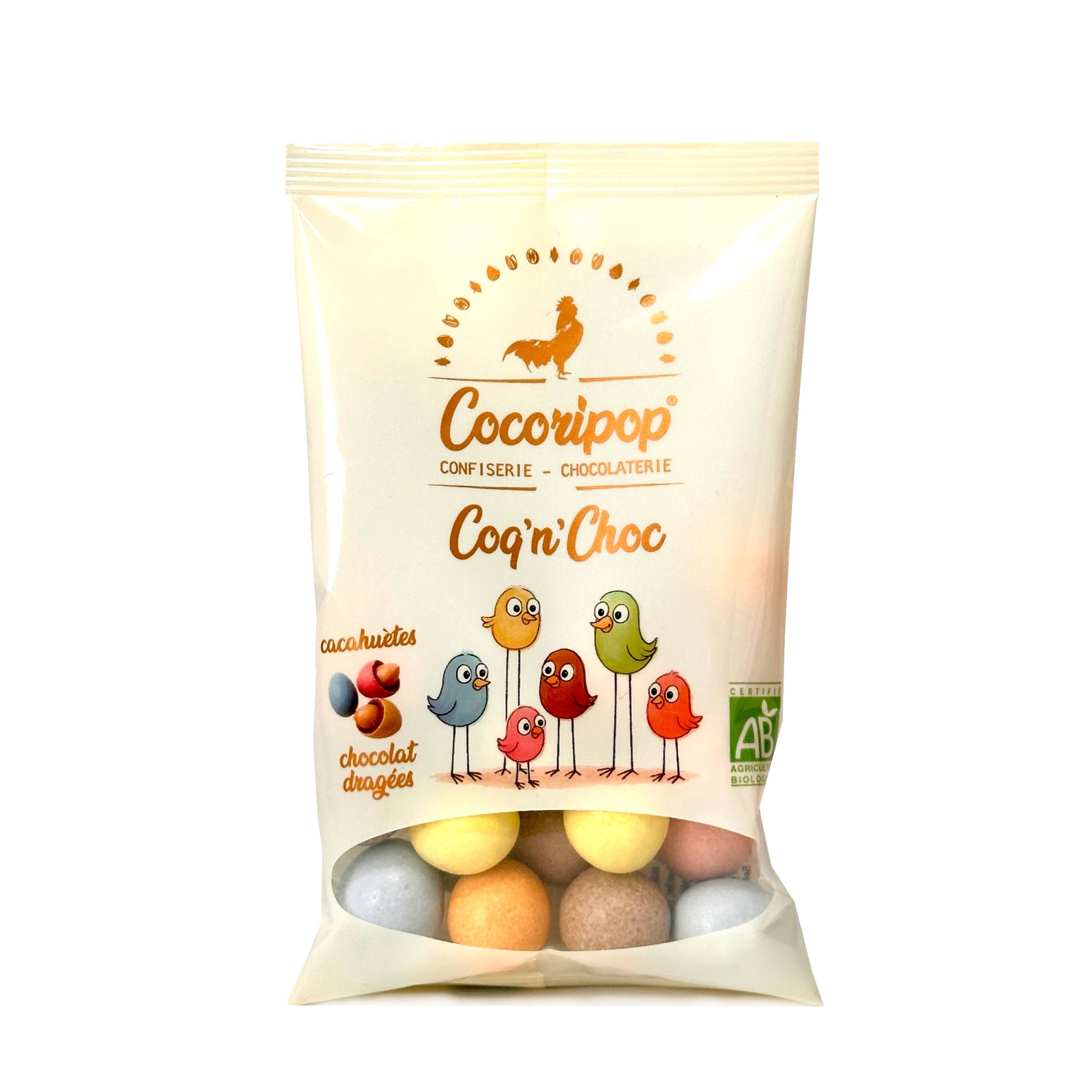 Cocoripop - Venta al por mayor Dulces con chocolate - 30 bolsas Coq 'n' Choc + Expositor de mostrador de caja5