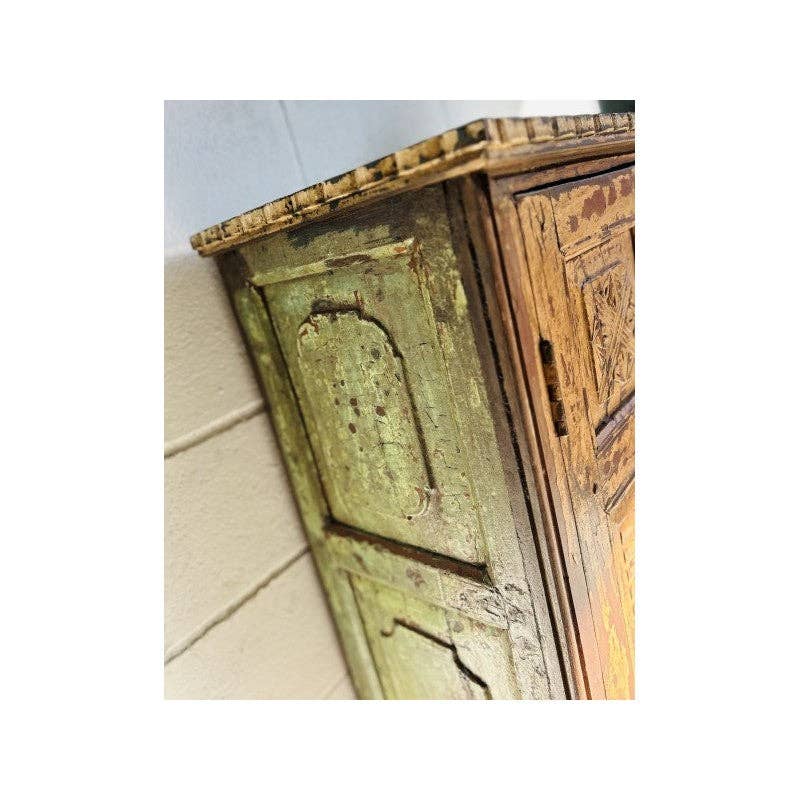 Paloma Black (Casa Natura Design, S.L.) - Wholesale Cabinet - Burnt Orange Fronted Furniture With Green Side Panels5