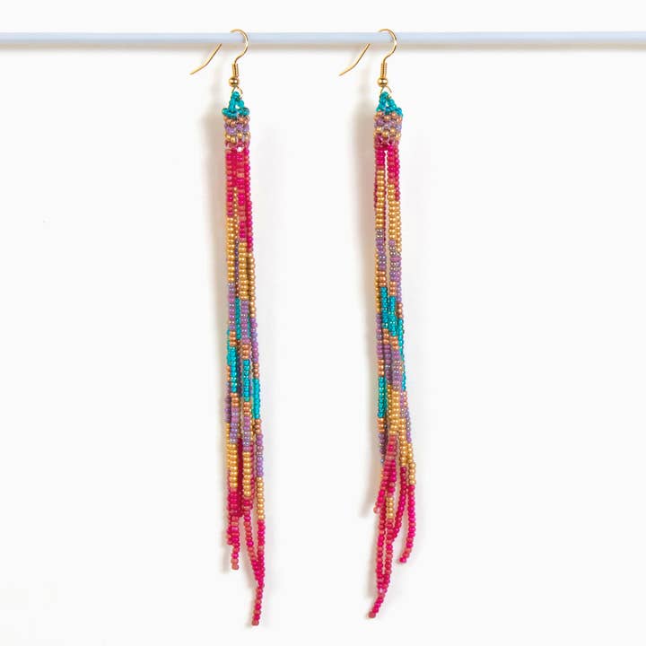 Altiplano - Wholesale Tassel Earrings - Beaded Fringe Duster Earrings