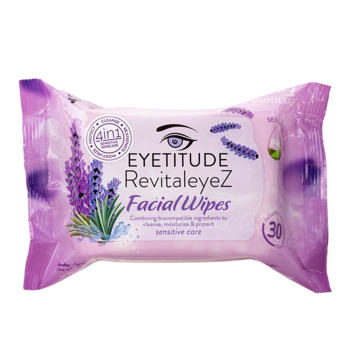 Eyetitude RevitaleyeZ 4in1 Facial Wipes 30 ct for wholesale by High End Beauty, Inc.