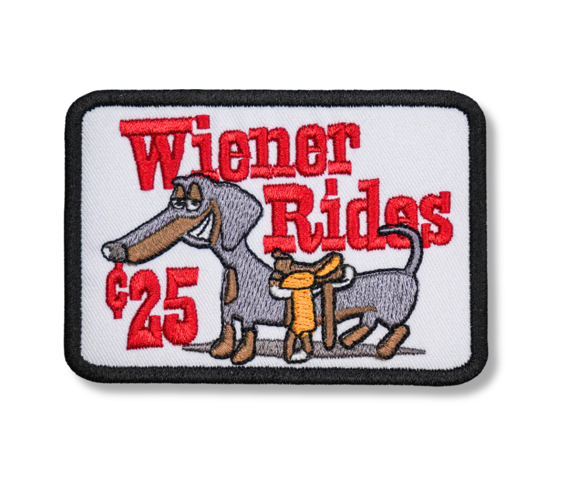 River Bent Hat Co. - Wholesale Patch - Wiener Rides Patch1