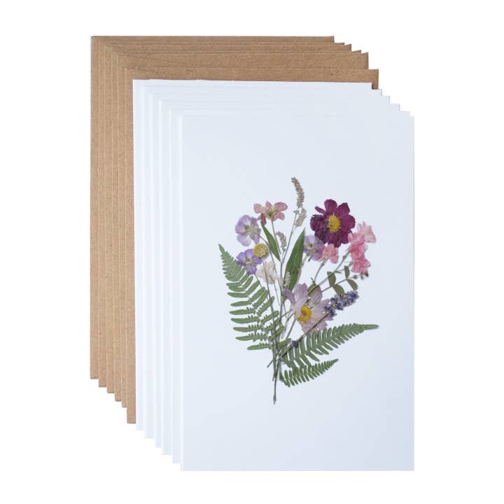 Bouquet, Fleurs Naturelles, Ensemble de Cartes de Correspondance pour la vente par Seek & Bloom Creative Co.