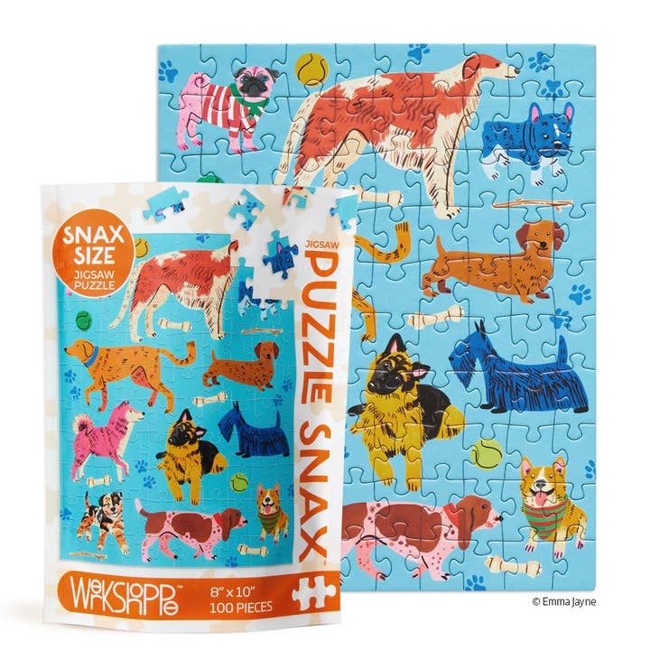 WerkShoppe – Engroshandel Puslespil - Børn – Pooches Playtime 100-brikkers puslespil