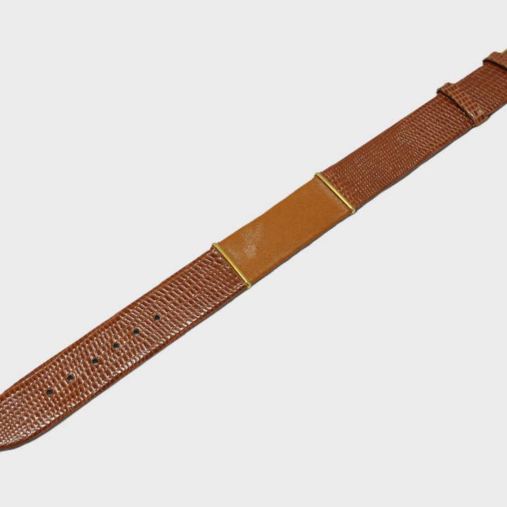 Bracelet en cuir avec 2 barrettes en métal pour la vente par Declic