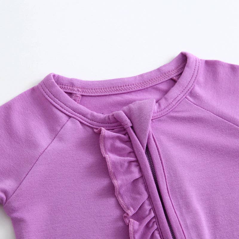 Luxie Charm - Wholesale Bodysuit (Footed) - Baby - Luxie Lavender Ruffled Romper I Micro-Preemie I Convertible5
