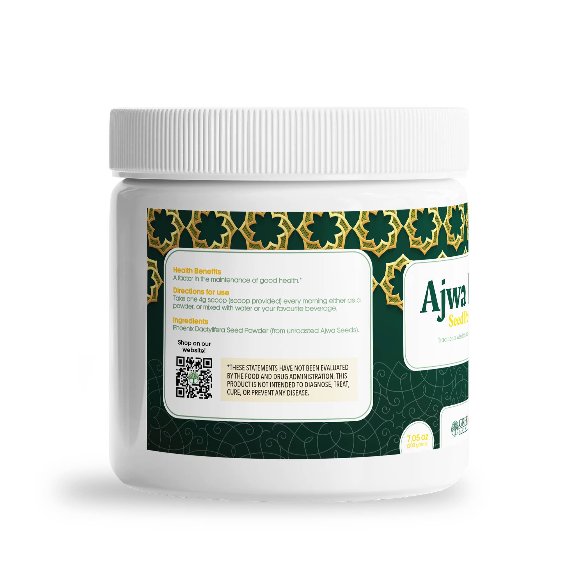 Greeniche Natural Health - Wholesale Protein/Superfood Powder - Ajwa Date Seed Powder2