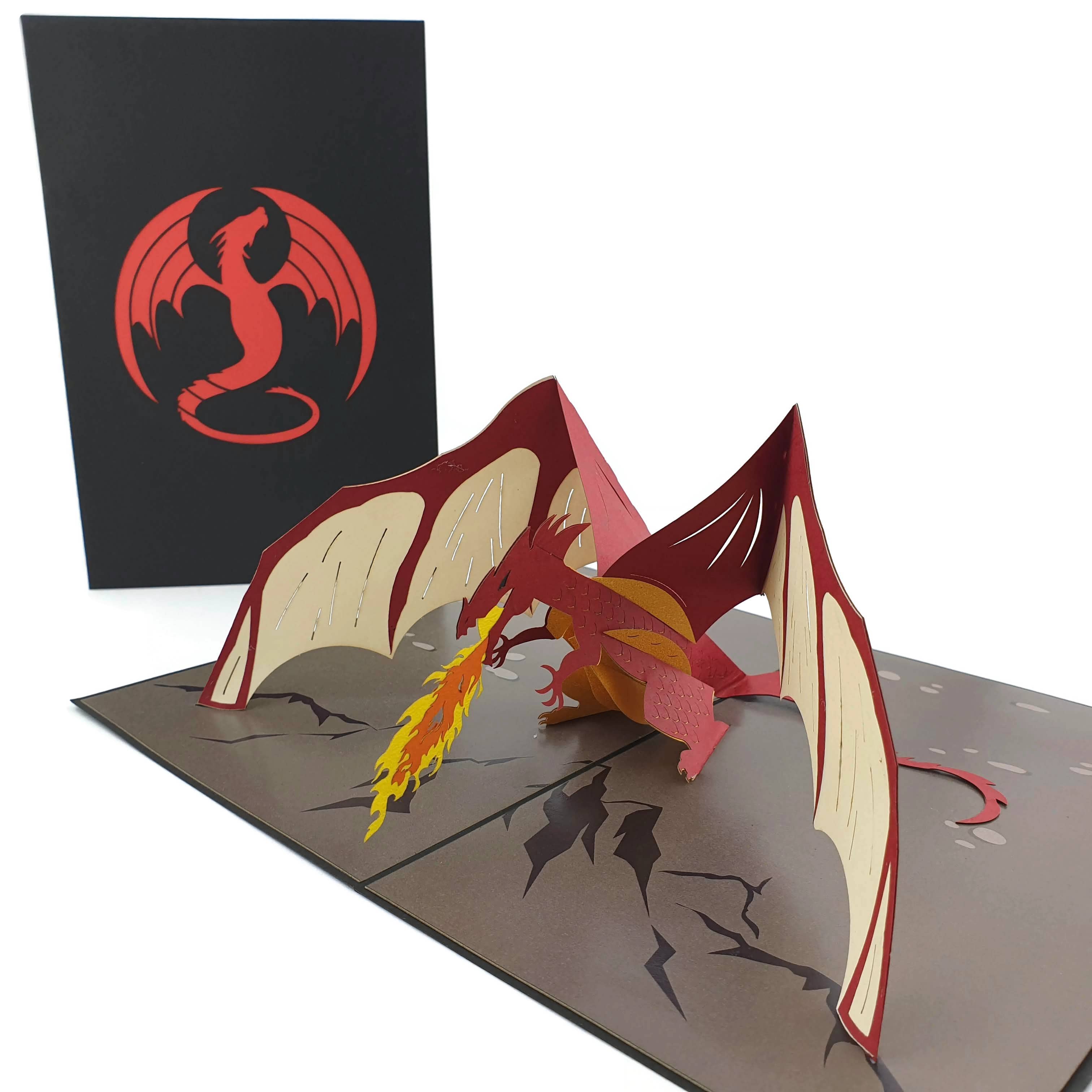 Colorpop - Wholesale Everyday Greeting Card - Pop-Up Card: The Dragon0