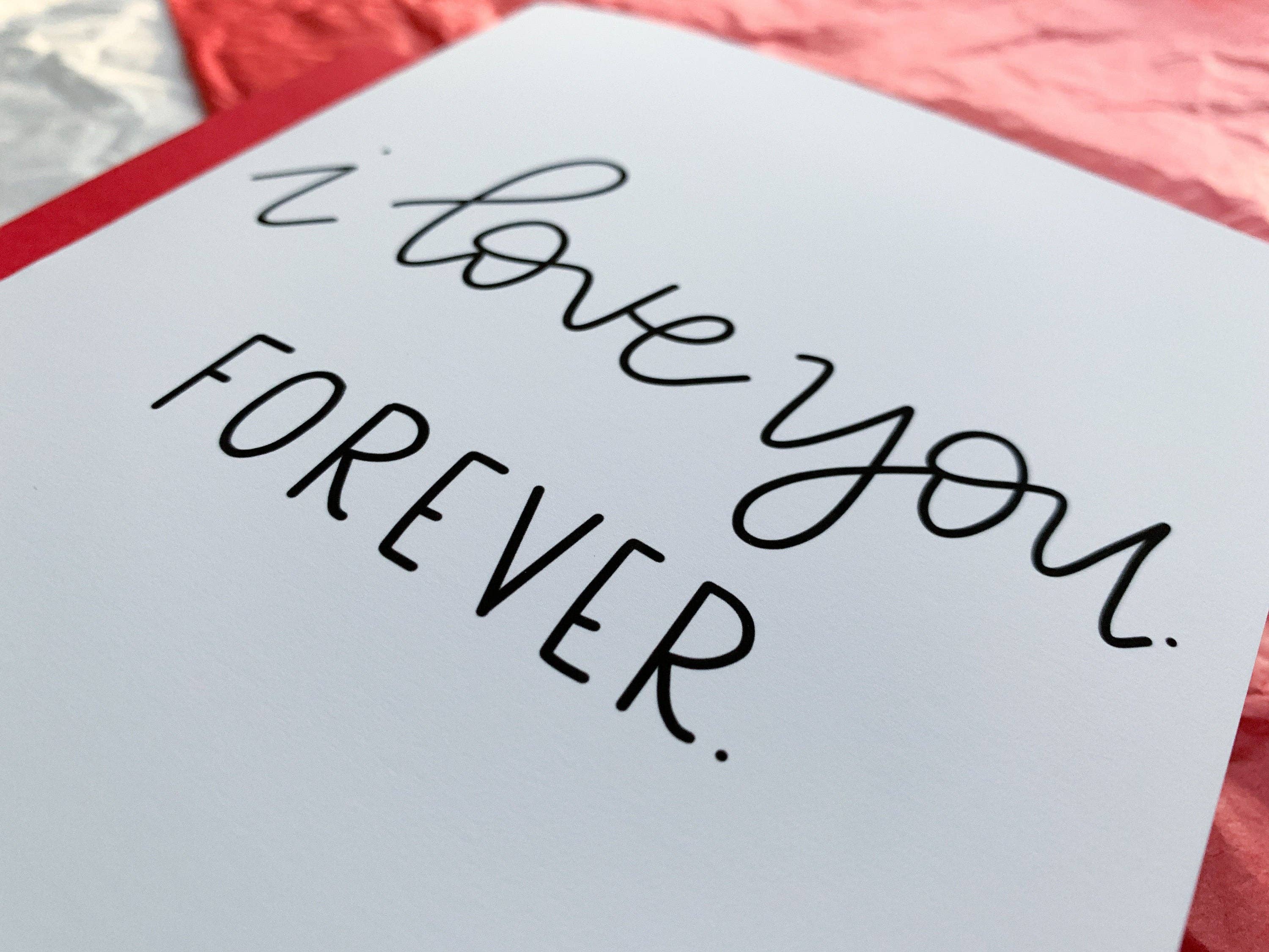 Stone Donut Design, LLC – Engroshandel Valentinsdagskort – Jeg elsker dig Forever Simple Håndlavede Valentinsdag kort2