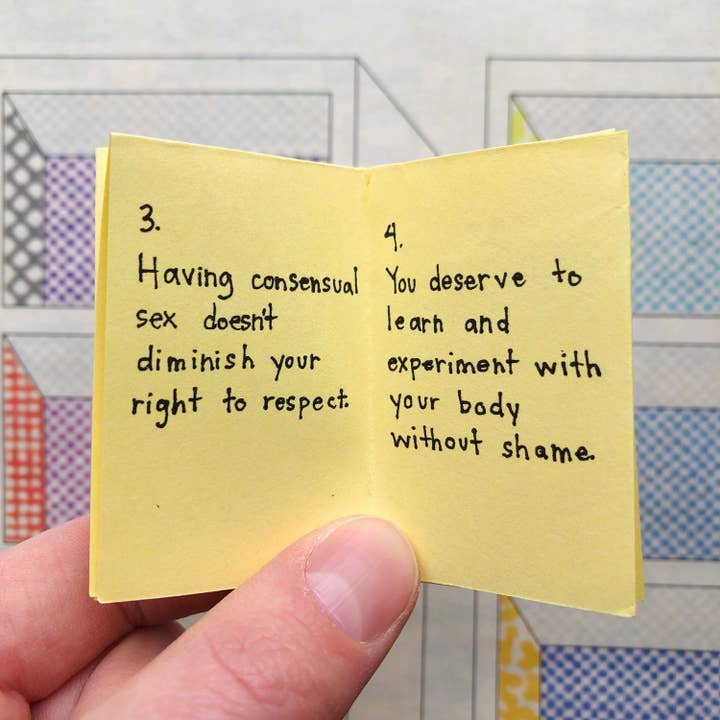 Pleasure Pie - Wholesale Romance Novel - Little Zine Of Sex-positive Affirmations | Feminist Sex Education Self Love Tiny Zine2