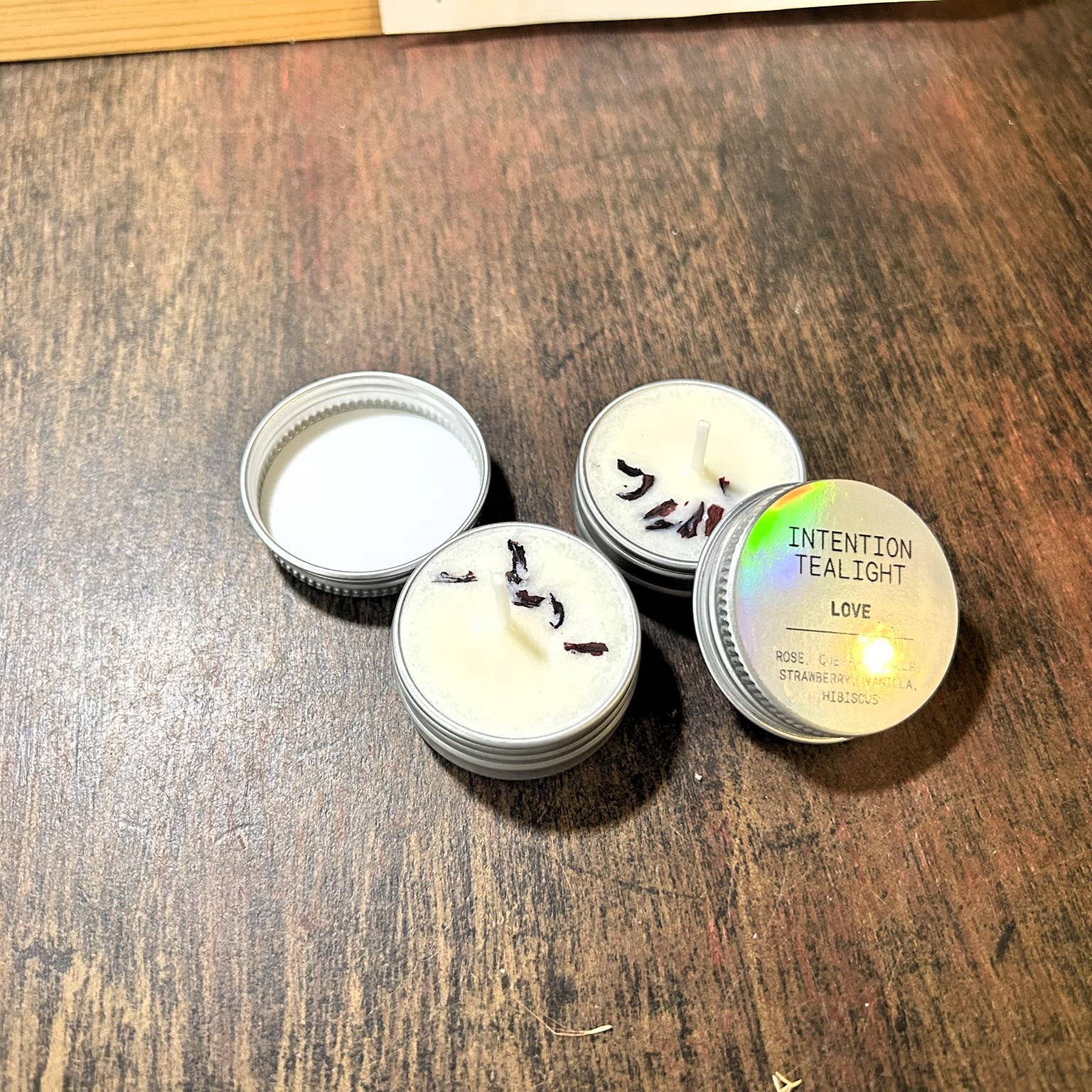 Mz. Jones’ Curio, Inc. - Wholesale Tea Light Candles - Intention Tea Lights1