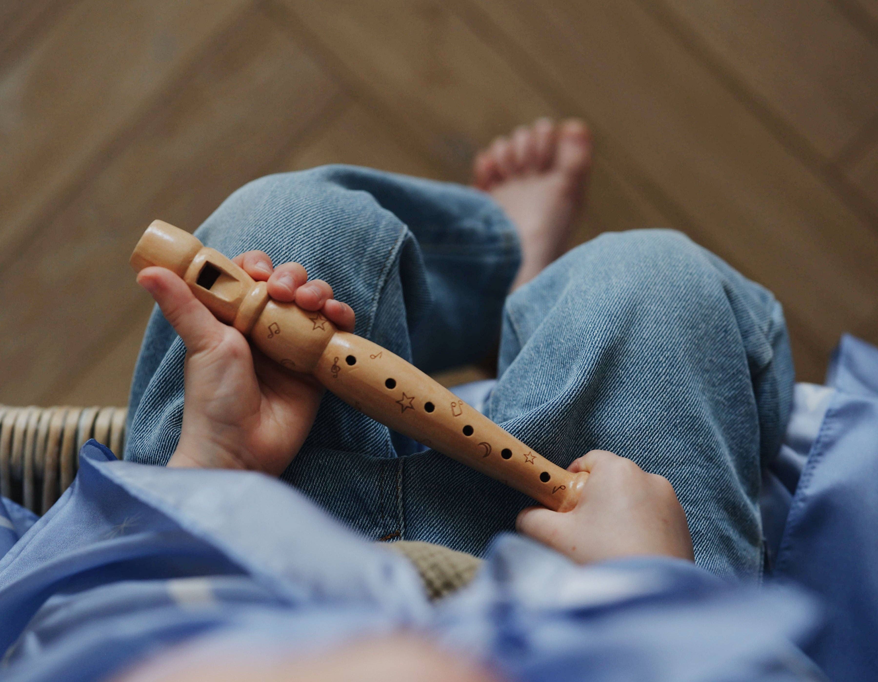 Love Note Co - Wholesale Musical Toy - Kids & Baby - Love Note Wooden Recorder Musical Toy2