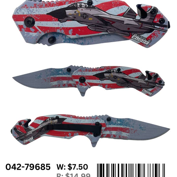 Smithco Distributing - Wholesale Pocket Knife/Holder - Battle Buddy Knives, Pocket Knife204