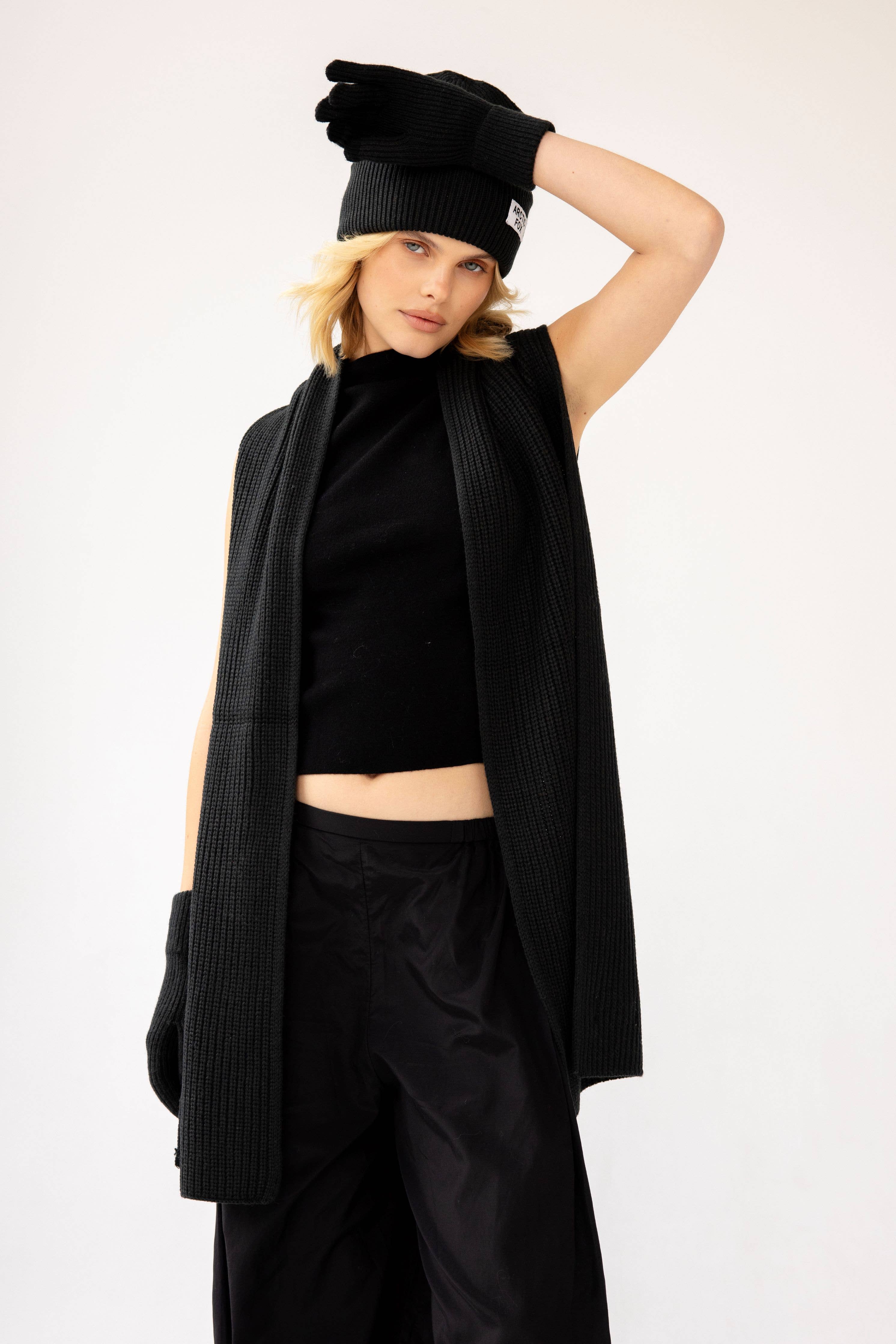 Arctic Fox & Co. - North America - Wholesale Scarf - Women's - Recycled Bottle Scarf - Black Onyx8