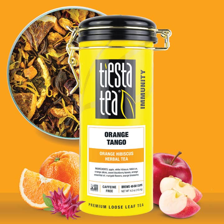 Orange Tango - Orange Hibiscus Herbal Tea for wholesale by Tiesta Tea Company (loose leaf teas & accessories)