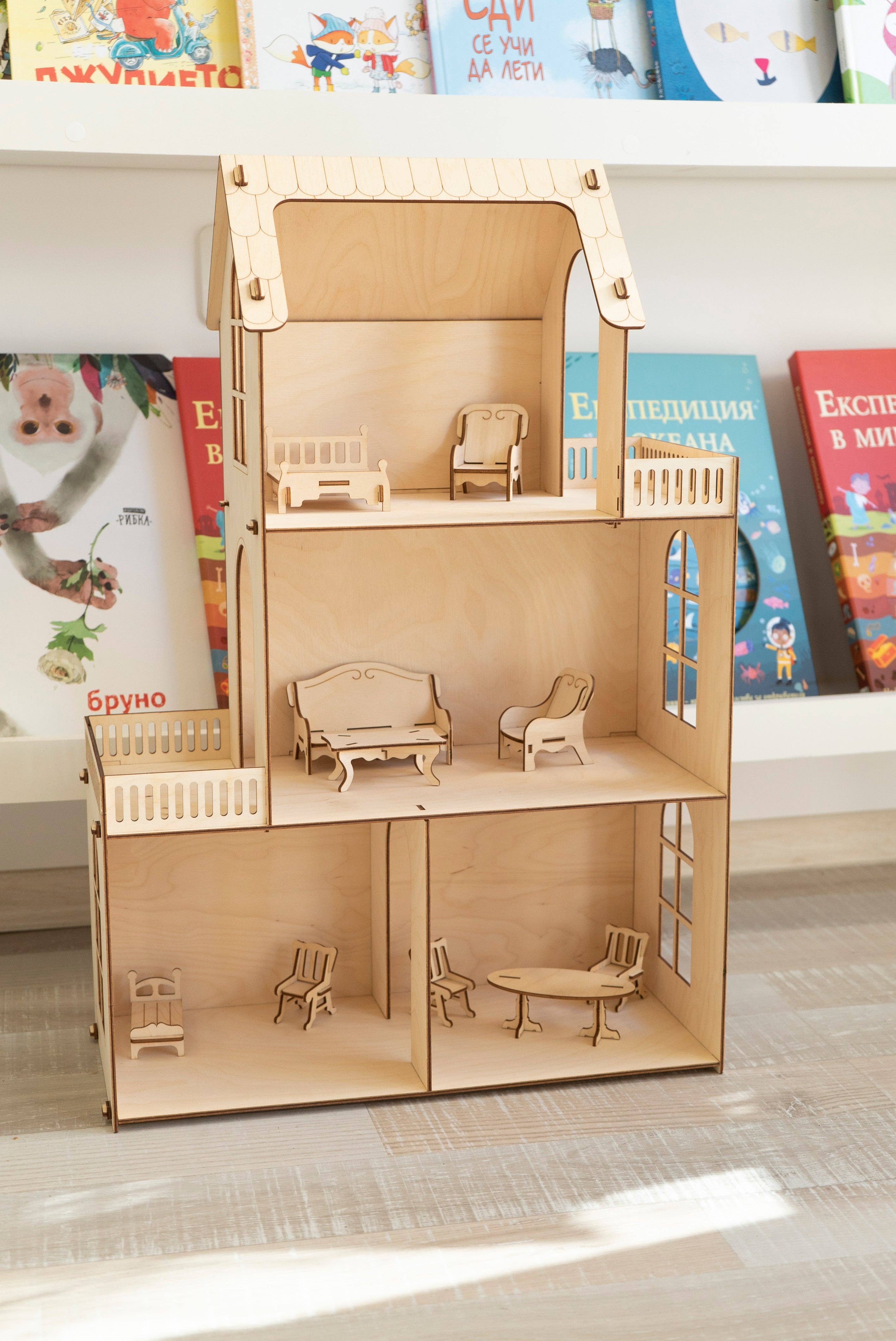 Munda Mundi - Wholesale Doll Accessory Kit - Kids - Dollhouse Winter with the furniture, 1:124