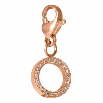 Charm Cosmopolitan circle open stainless steel rose for wholesale by Style Republic - Carsten Maletz