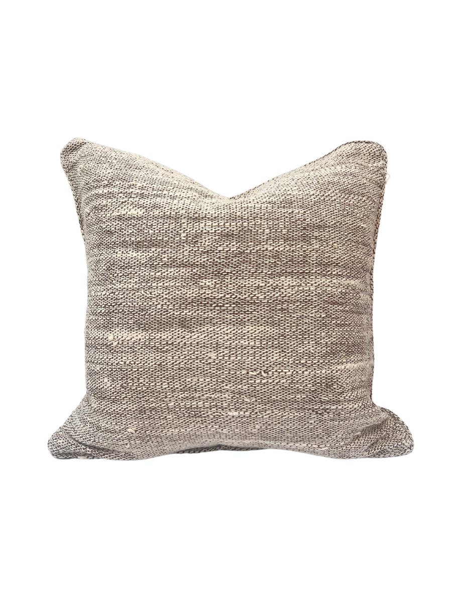Coastal Addiction - Wholesale Throw/decorative pillow - Handwoven Oatmeal Cushion - Square