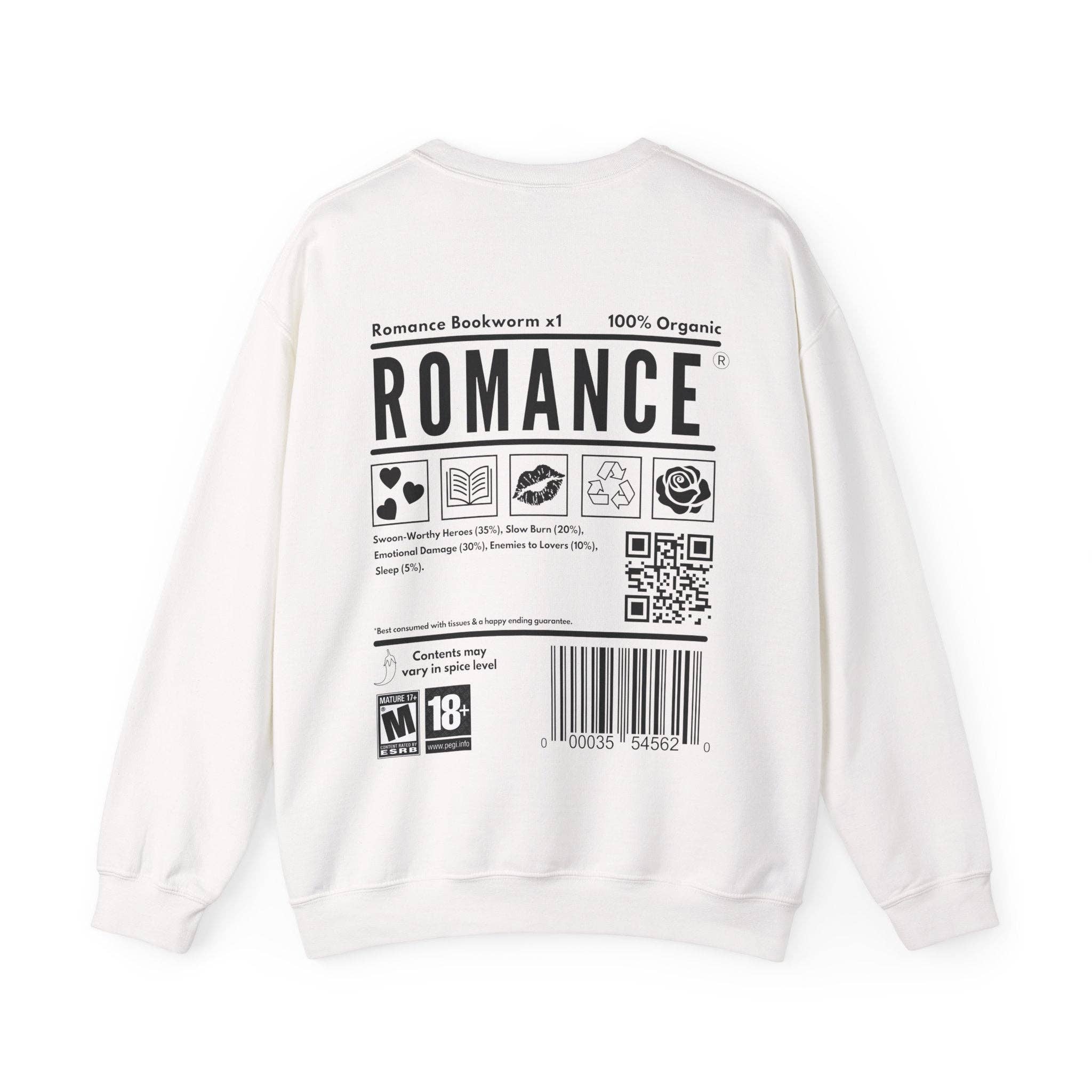 MagicMerchEmporium - Vente Sweat-shirt à imprimés – unisexe - Sweat-shirt ROMANCE BOOKWORM8