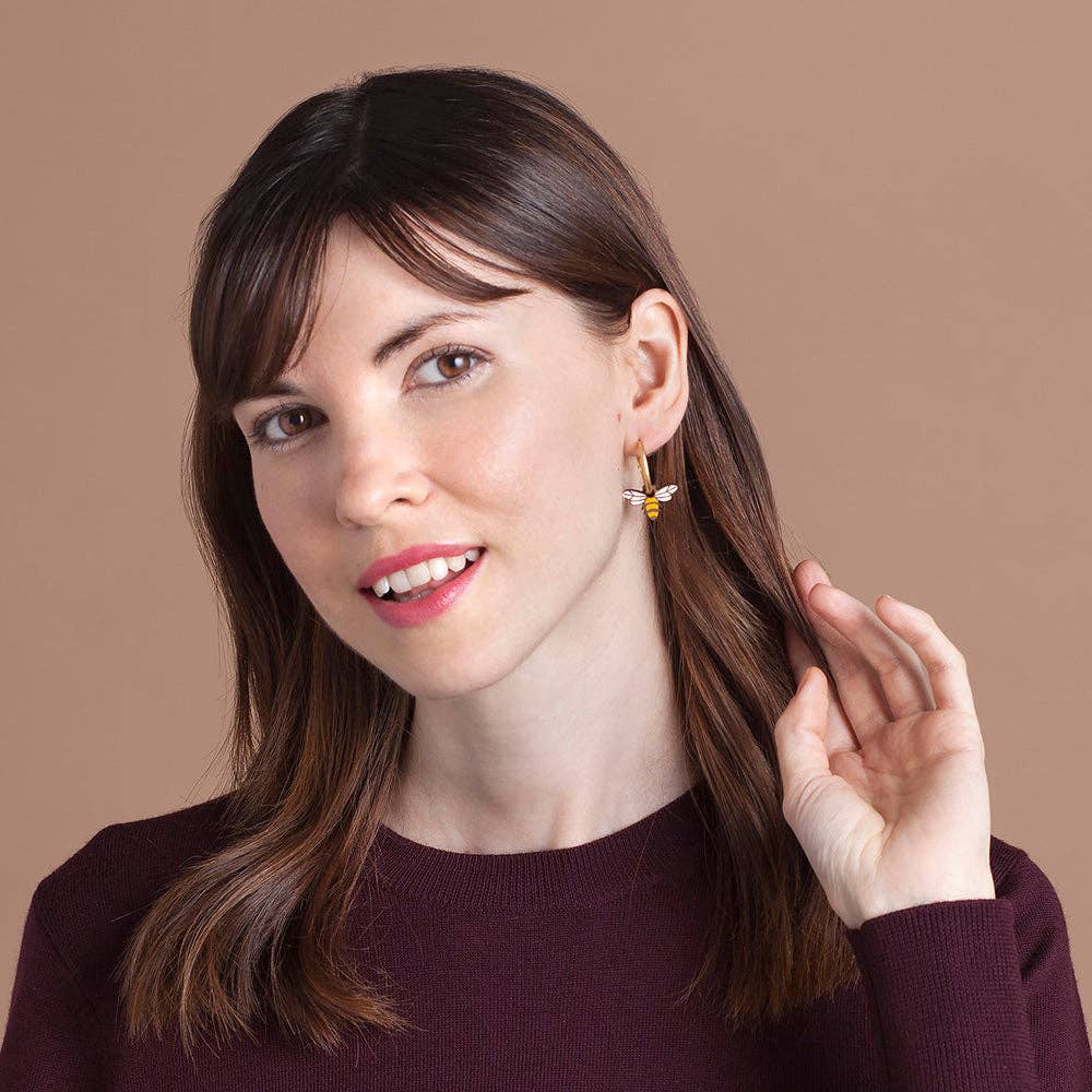Materia Rica - Wholesale Huggie Earrings - Little Bee1