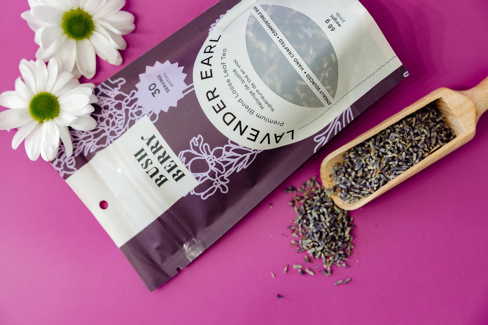 Bush Berry - Wholesale Loose Tea - Organic Lavender Earl Loose leaf tea3