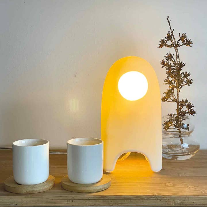 Matt White Glow Lamp L11 P8 H20Cm for wholesale on Faire