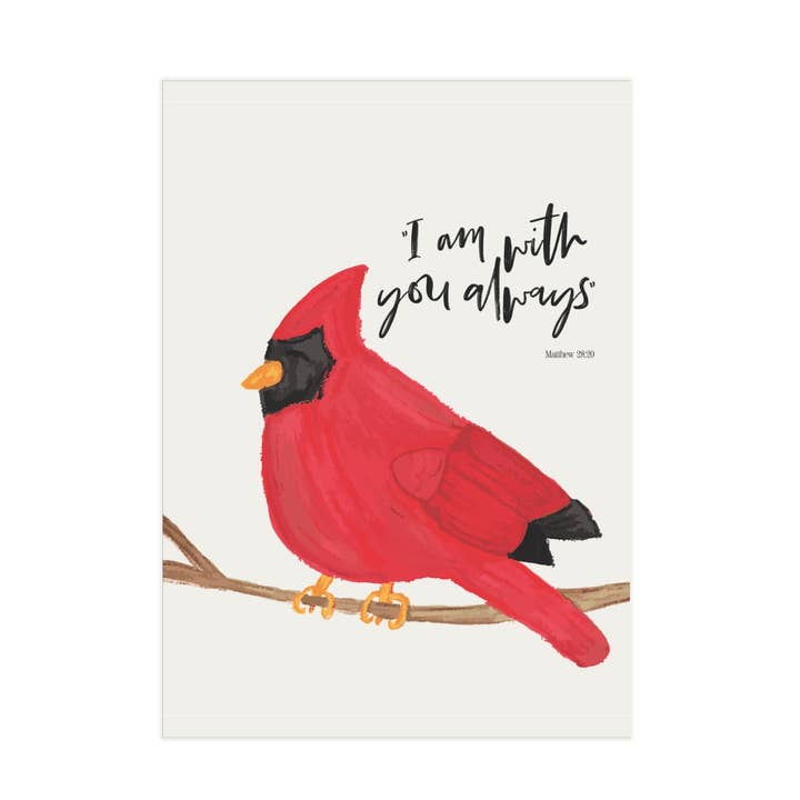 Je suis avec vous tous les jours - Matthieu 28:20, Impressions non encadrées pour la vente par Notice the Flowers