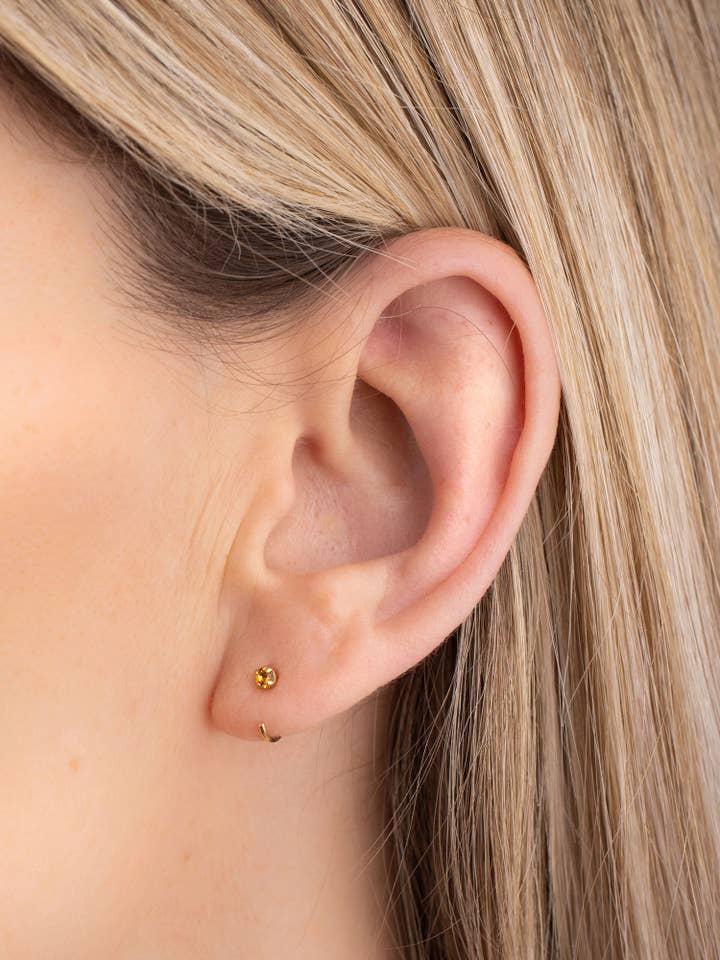 DIMITRI pair of mini creoles for wholesale by April Please