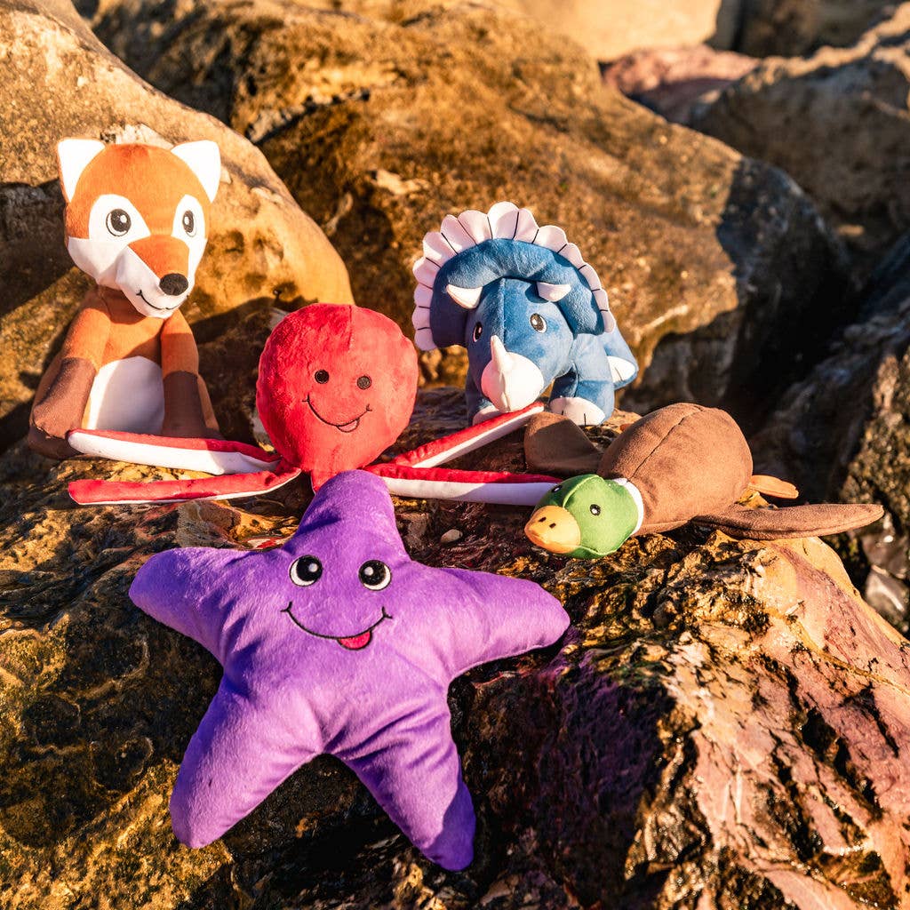 Sustainapaws – wholesale Pet plush toy – Dog – Octopus Double Layered Recycled Plastic Plush Eco Dog Toy6