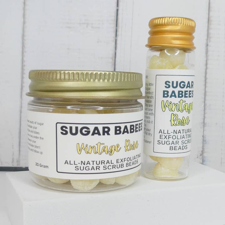 Vintage Rose– Natural Shea Lotion Beads (Butter Babees) for wholesale by Dot & Co.