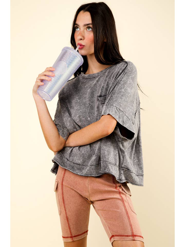 VERY J – Engroshandel Shorts – Kvinder – NP70303-vaskede bløde strikkede Cargo cykelshorts14