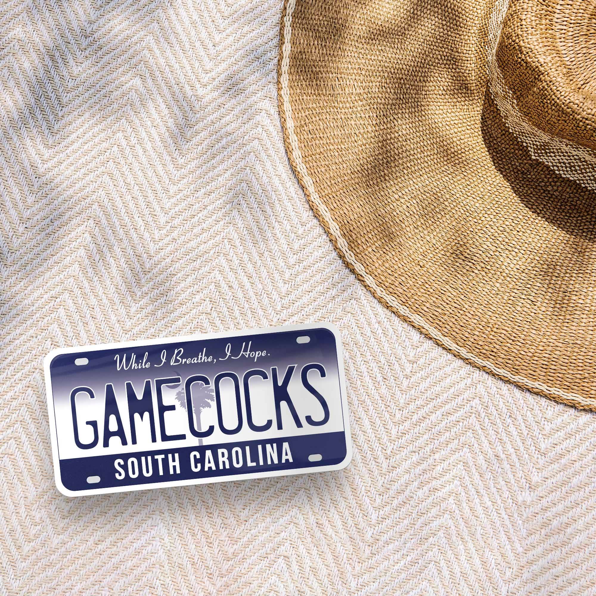 Sentinel Supply - Wholesale Sticker - Gamecocks South Carolina License Plate Sticker3
