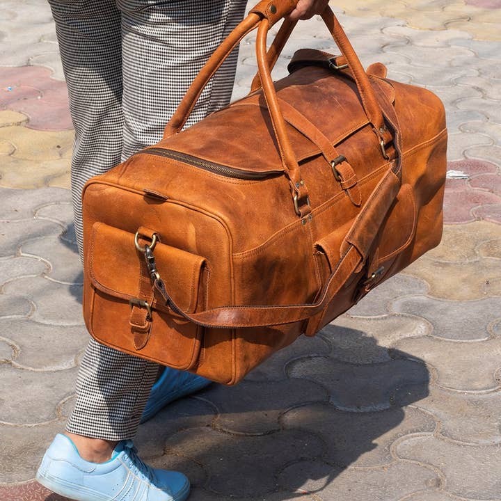 Dotch Leather - Vendita all'ingrosso Sacca da viaggio - Uomo - Borsone in pelle Mahi - Borse da viaggio da uomo