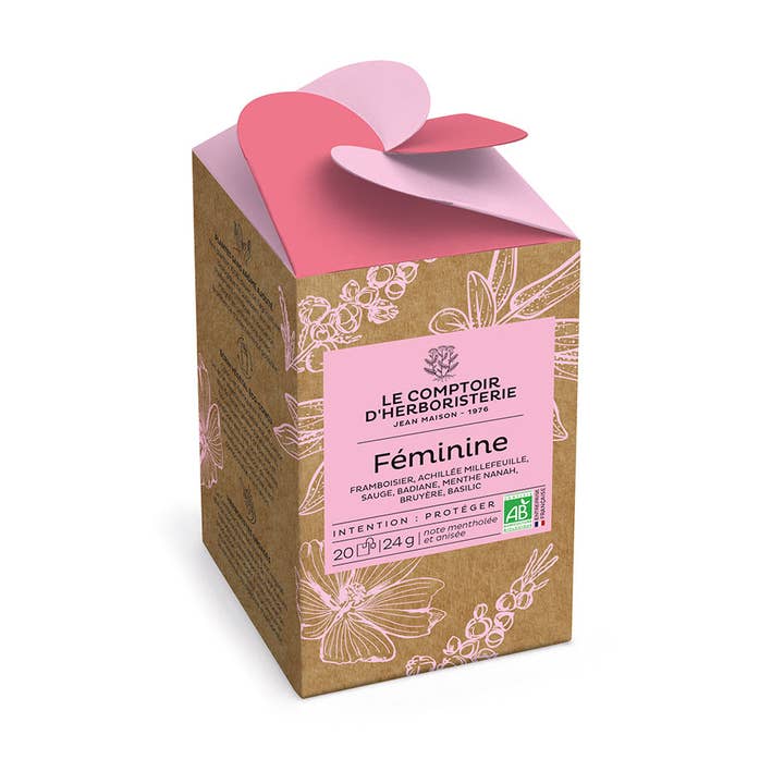 LE COMPTOIR D'HERBORISTERIE - Wholesale Health/Detox Tea - ORGANIC FEMININE TEA INFUSE (x20)