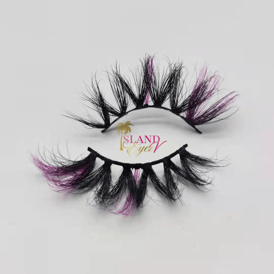 Island Eyez Vendor - Wholesale False/Fake Eyelashes - Handmade 25 mm Colored Lashes Wholesale3