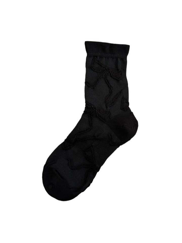 Funkyrel® Atzbranding Limited - Wholesale Socks - Women's - Rufia - Cute Mid-calf Socks with Bow Patterns12