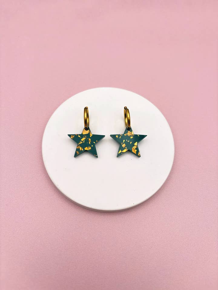 Star Hoop Earrings for wholesale by Studio Annette